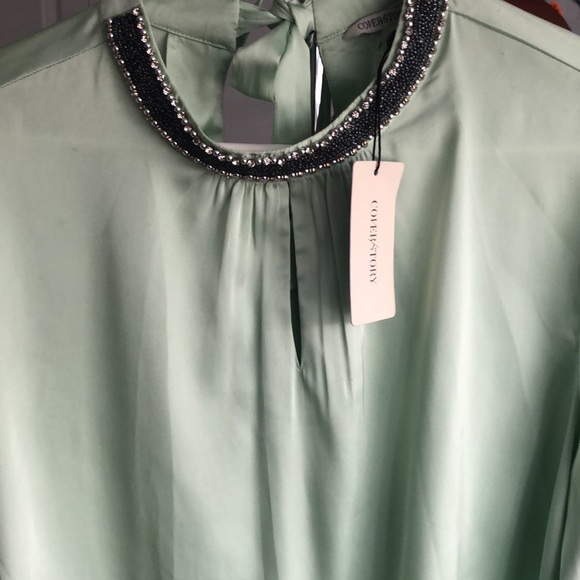 Beautiful pastel green top by coverstory, new, never worn, Size Large. - Picture 4 of 5
